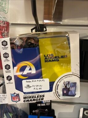 NFL Los Angeles Rams Wireless Desktop Charger - Blue & Yellow